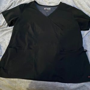 Black greys anatomy scrub set